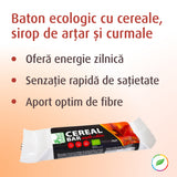 Barre de céréales bio au sirop d'érable et aux dattes