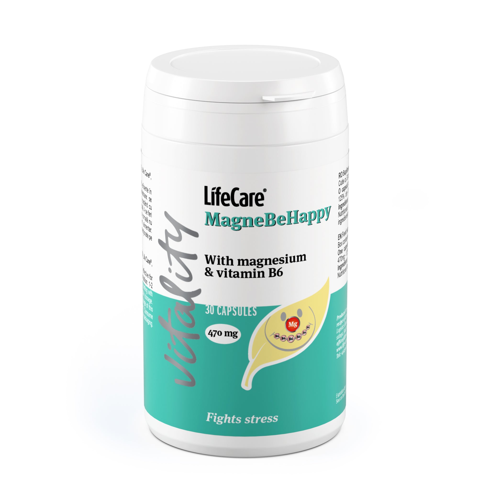 Magnebehappy, with magnesium and vitamin B6