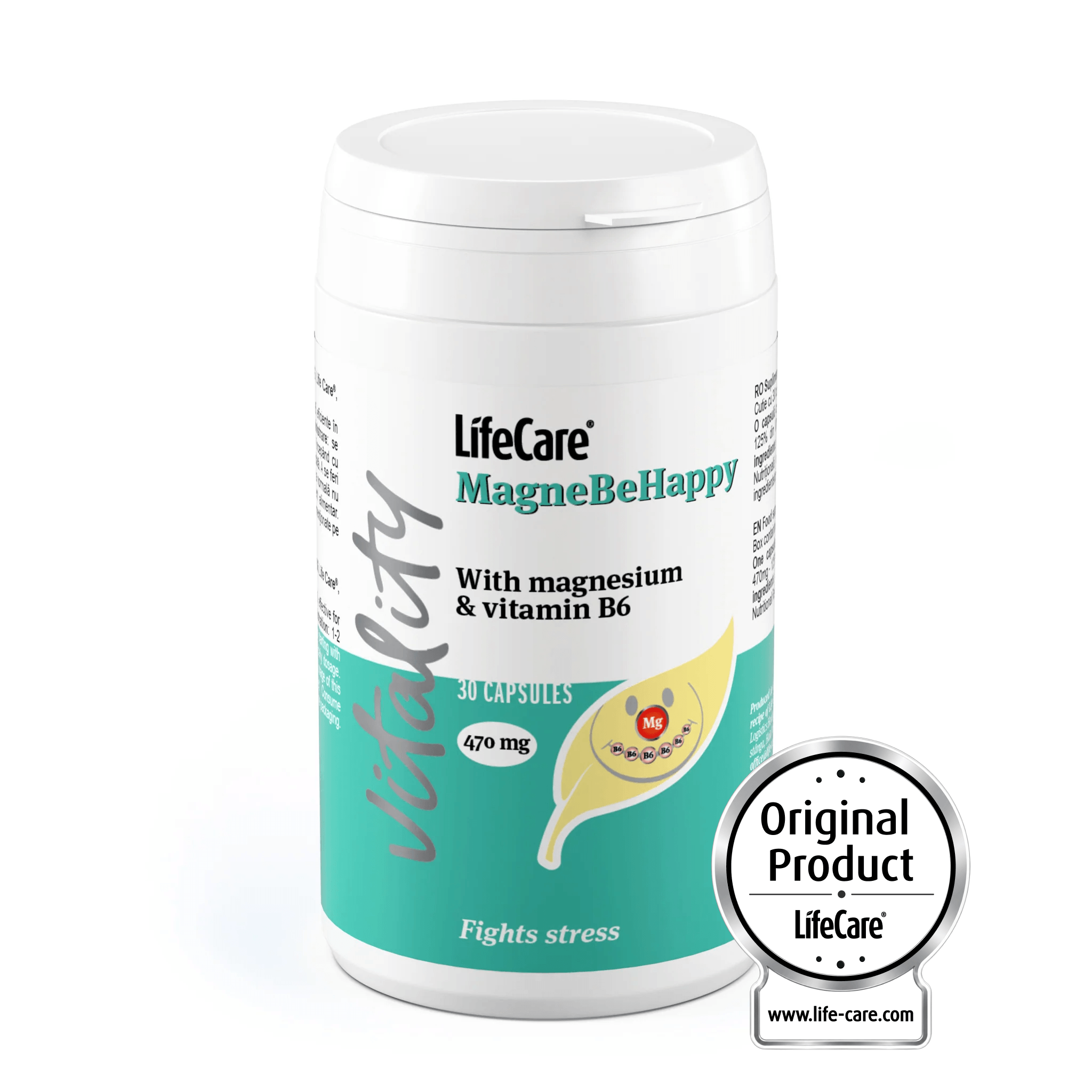 MagneBeHappy avec du magnésium et de la vitamine B6