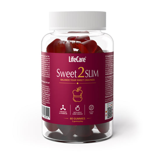 Sweet2SLIM, jeleuri cu oțet de mere, crom și vitamina B6, Life Care® 2048