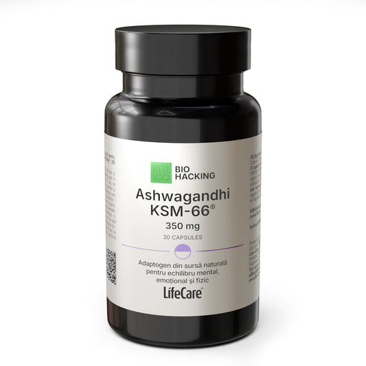 Supliment alimentar din sursă naturală, adaptogen pentru echilibru fizic și mental, Ashwagandhi KSM-66®, 350 mg 2000