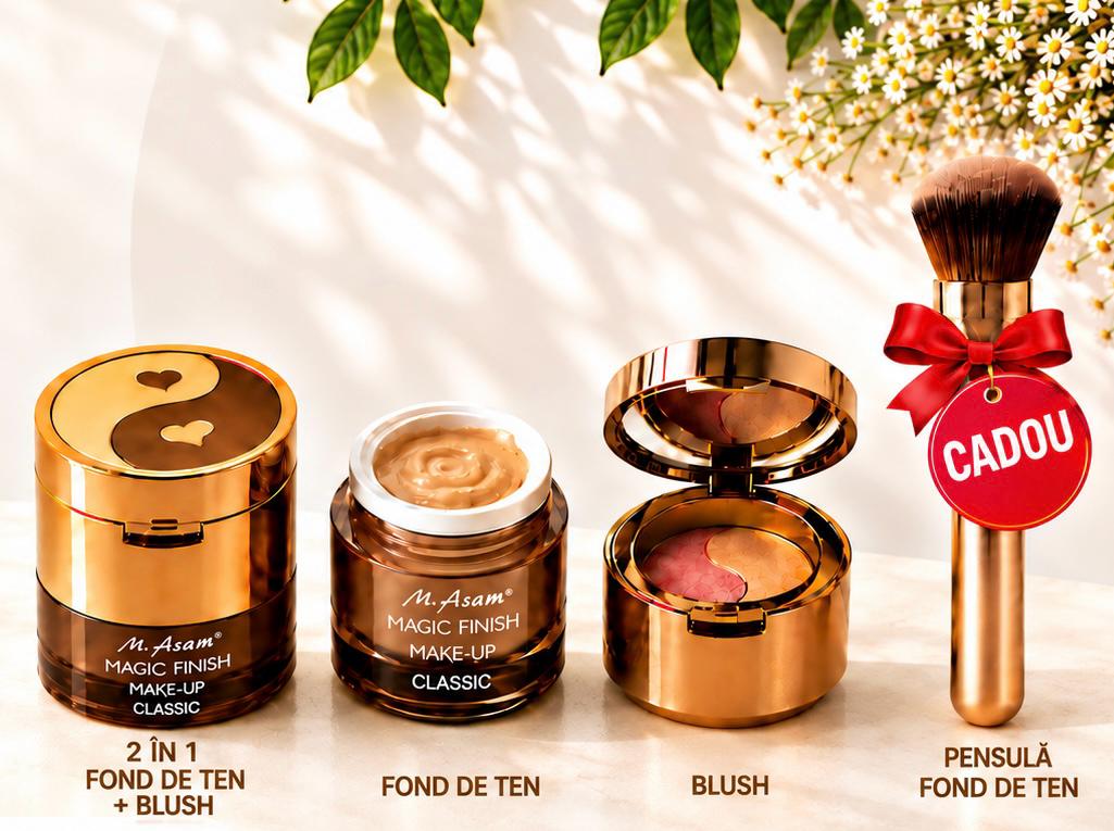 Fond de ten 2 în 1 Magic Finish + pensulă CADOU