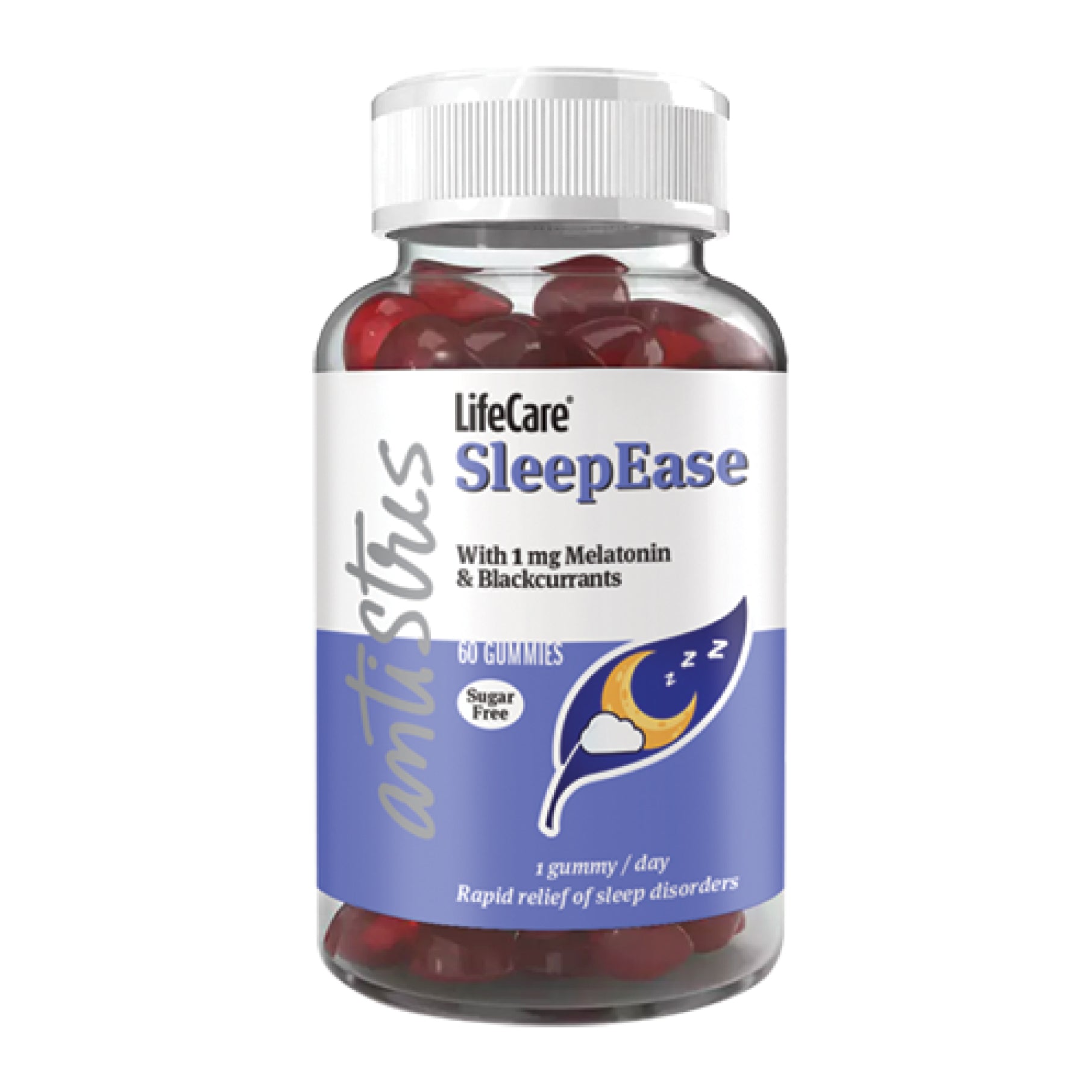 SleepEase, jeleuri cu melatonină și coacăze negre