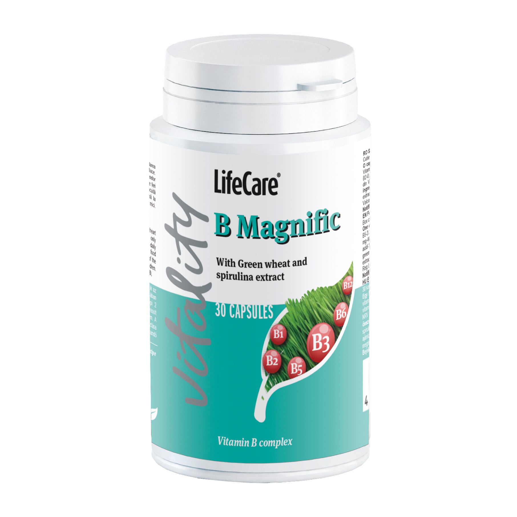 B Magnific, complex de vitamina B1, B2, B3, B5, B6, B12