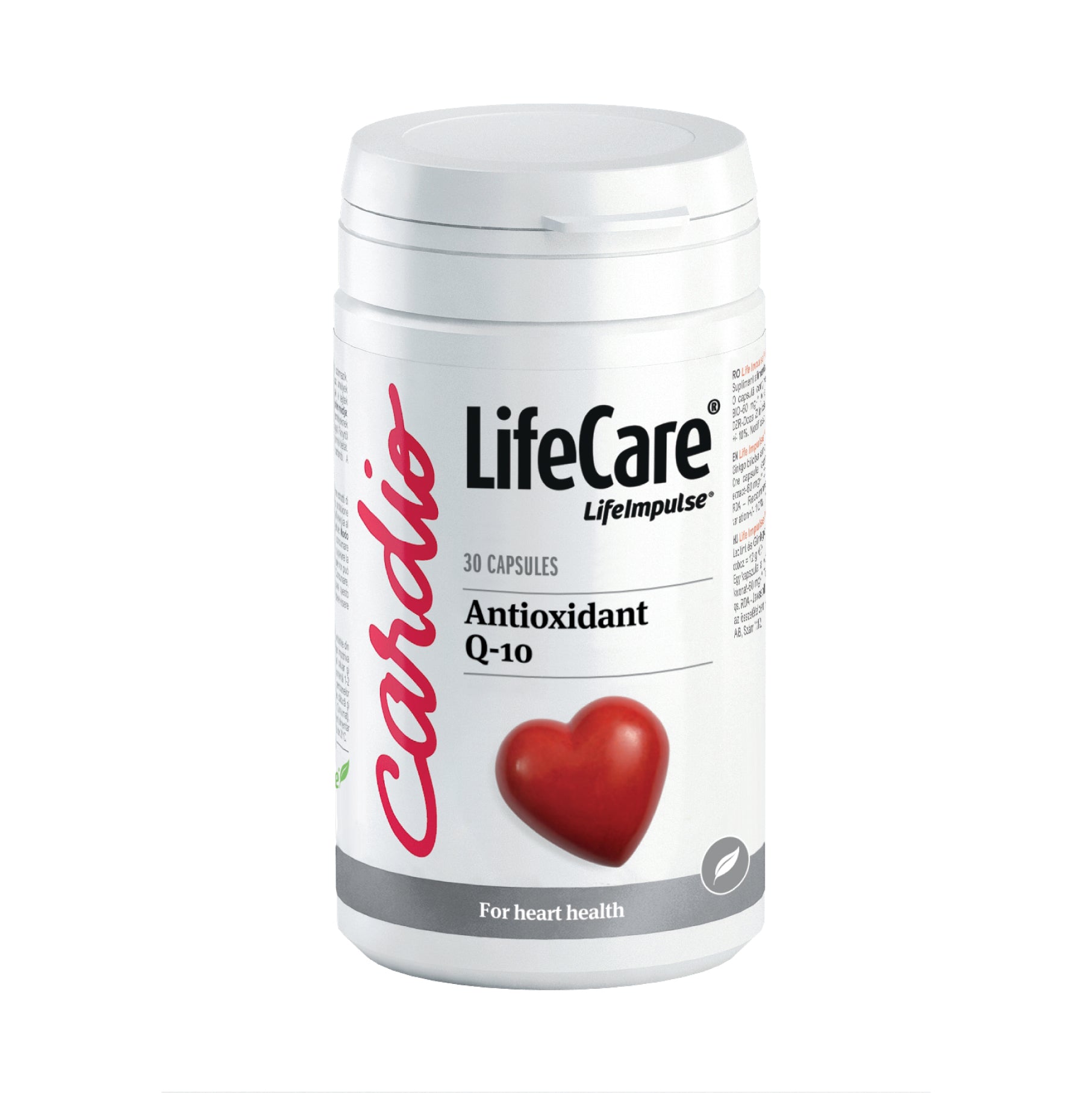 Coenzima Q-10, cu vitaminele C și E, efect antioxidant