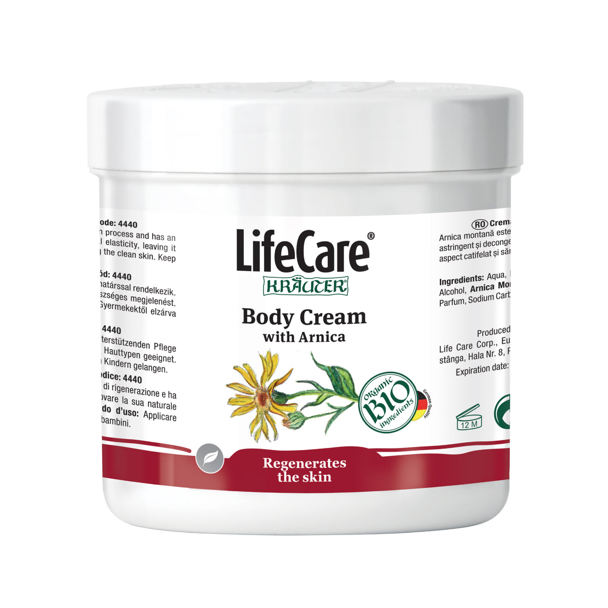 Crème régénérante pour le corps à l'arnica de montagne bio