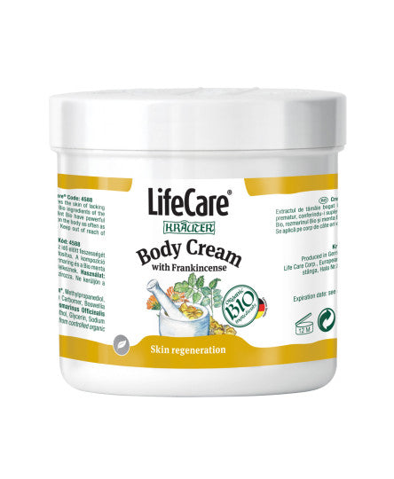Crème pour le corps à l'encens et aux herbes biologiques