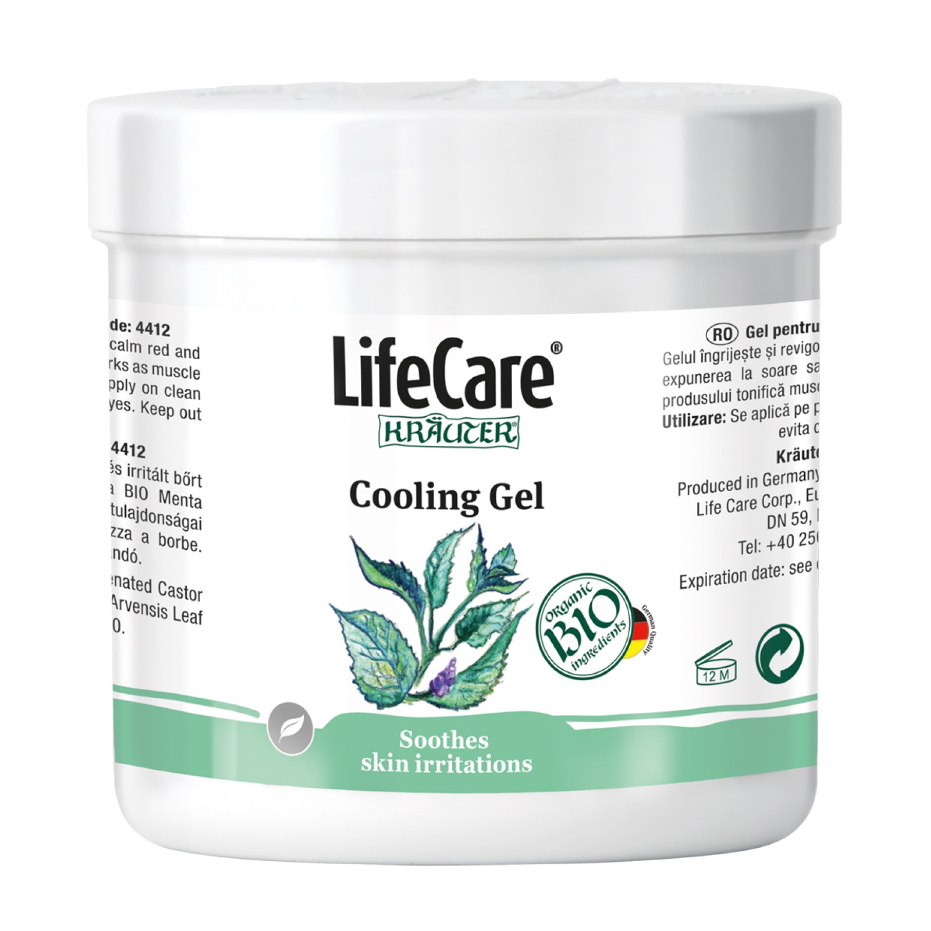 Gel apaisant pour les irritations à la menthe poivrée bio