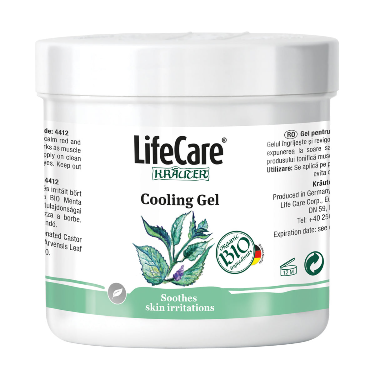Gel apaisant pour les irritations à la menthe poivrée bio