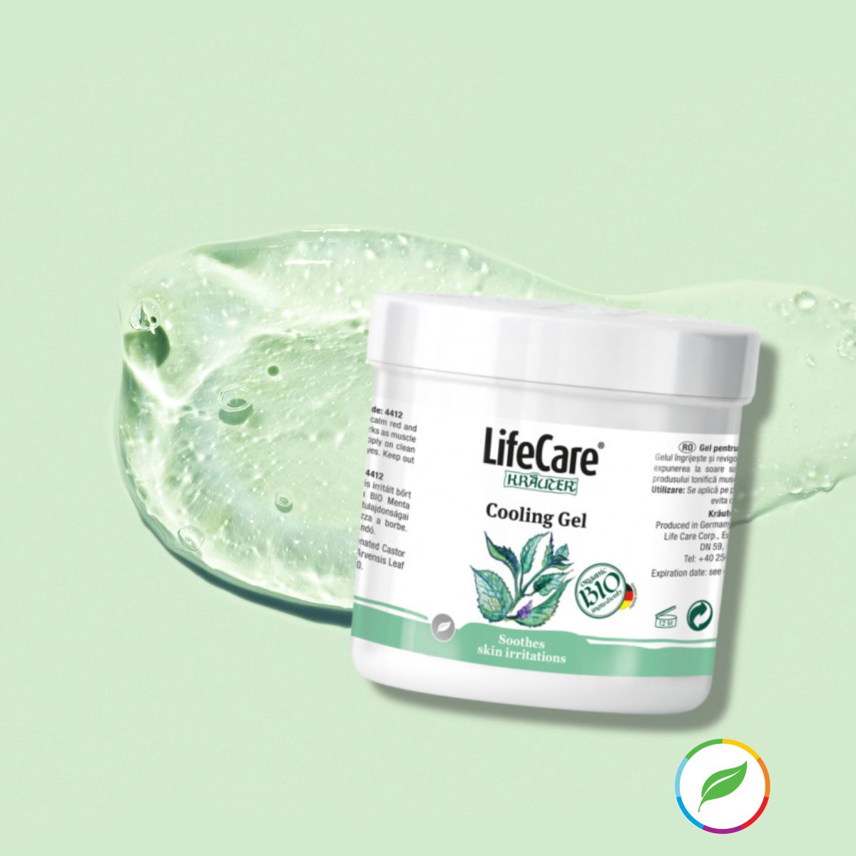 Gel apaisant pour les irritations à la menthe poivrée bio