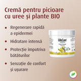 Crème pour les pieds à l'urée et aux herbes biologiques
