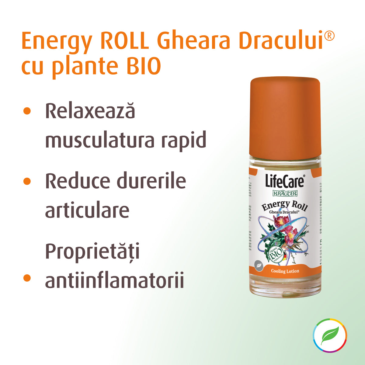 Energy ROLL Griffe du diable aux herbes biologiques