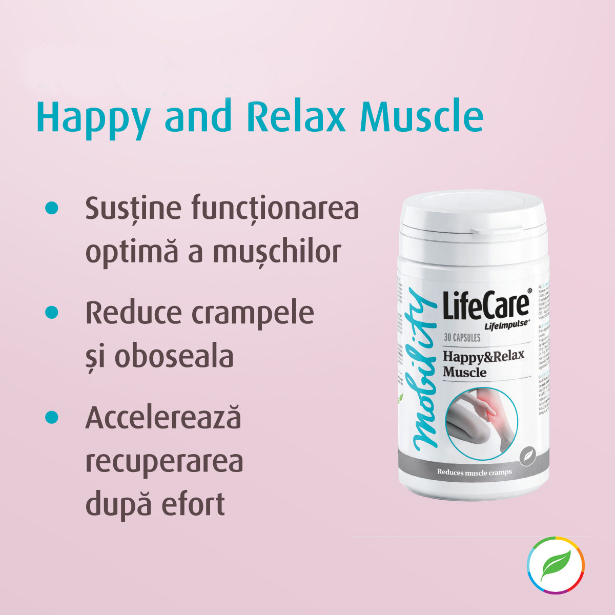 Happy&Relax Muscle, cu potasiu, magneziu și vitamina B6