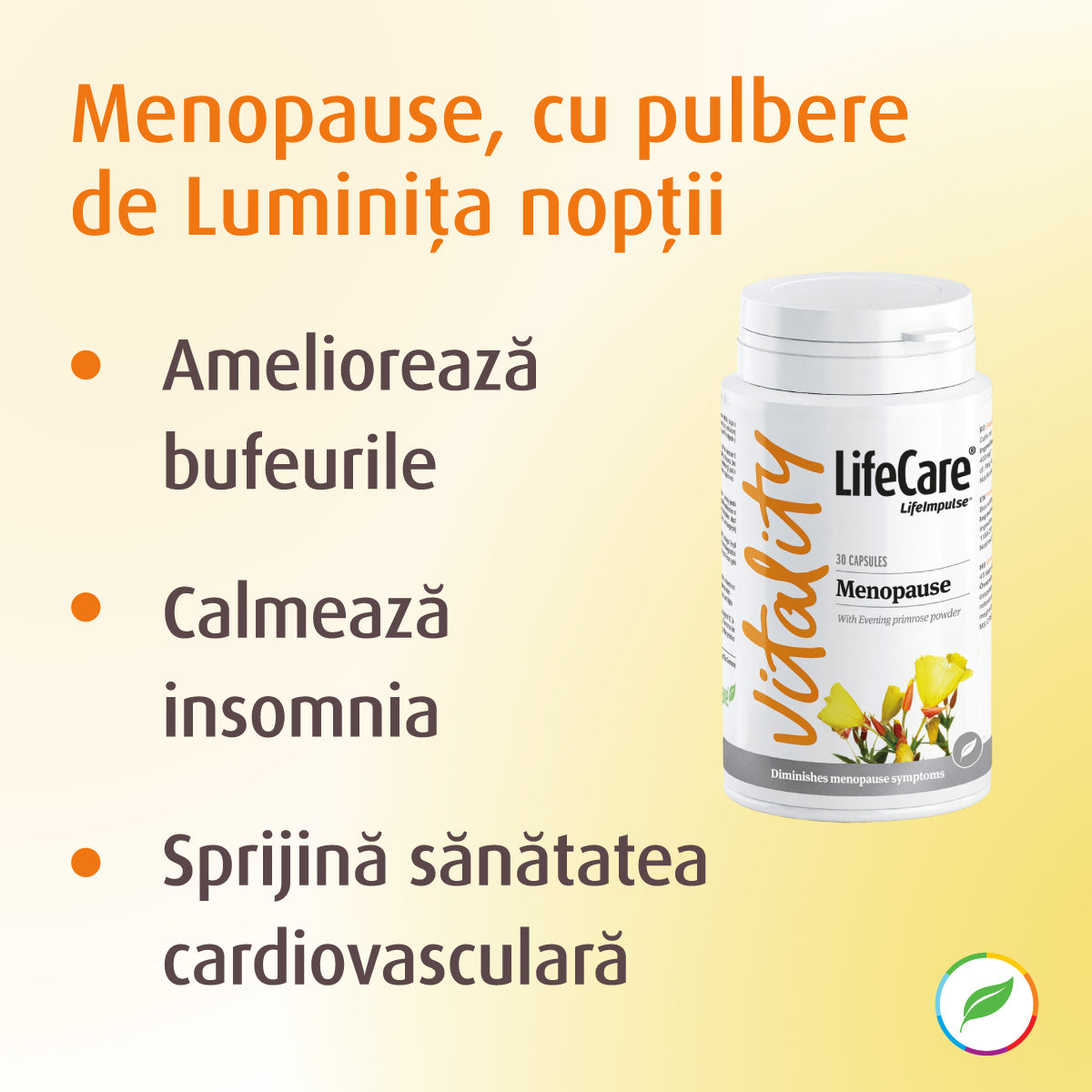 Menopause, with powder of night light