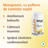 Menopause, with powder of night light