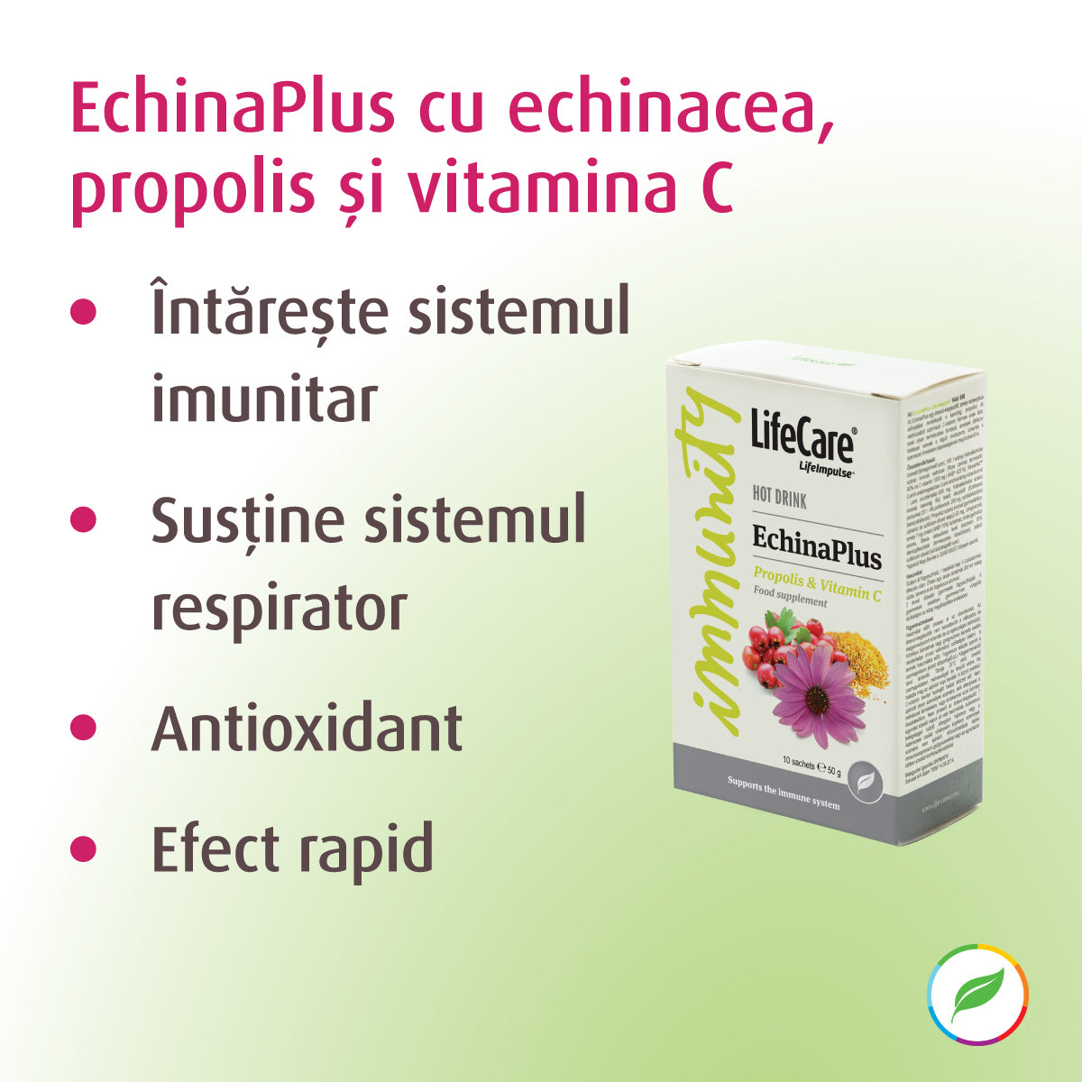 EchinaPlus à l'échinacée, à la propolis et à la vitamine C