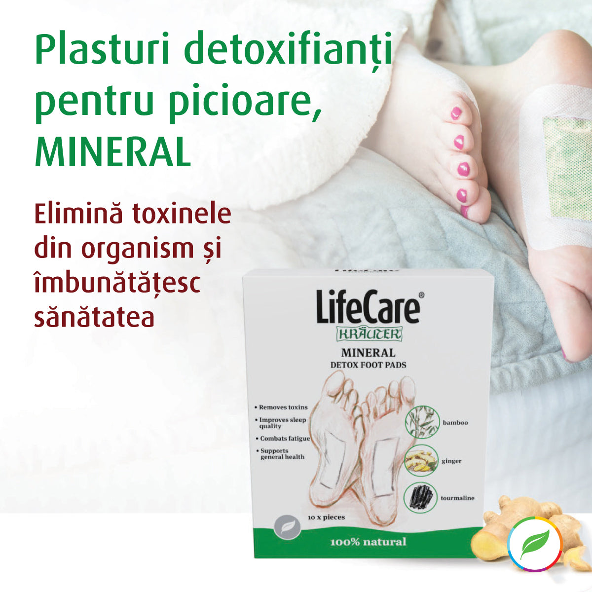 Pansements détoxifiants pour les pieds, MINERAL