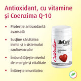 Coenzima Q-10, cu vitaminele C și E, efect antioxidant