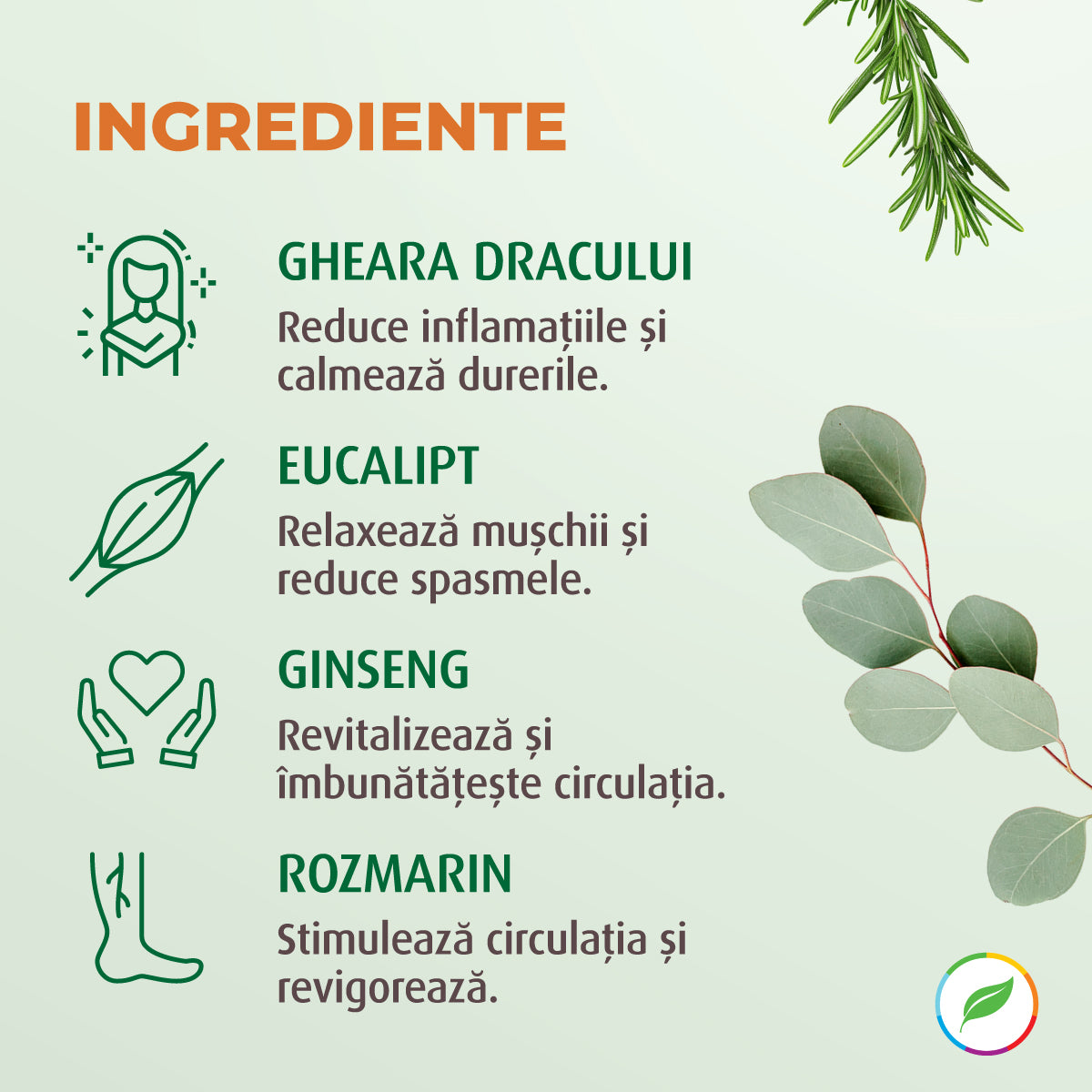 Gel răcoritor, Gheara Dracului, cu plante BIO - 250 ml