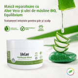 Mască reparatoare pentru păr și scalp, cu aloe vera și ulei de măsline BIO, EQUILIBRIUM