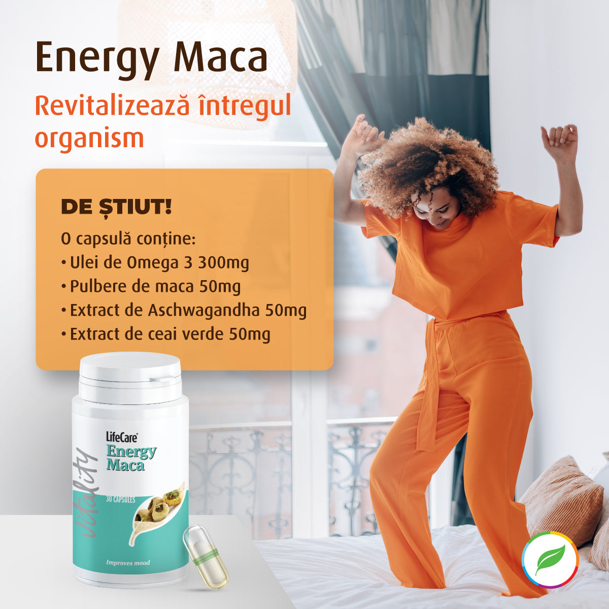 Energy Maca, with Aschwagandha and Omega 3