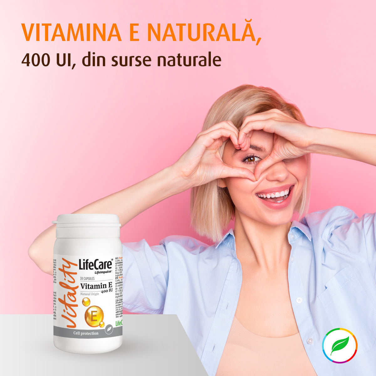 Vitamin E natural, 400 IU, powerful antioxidant