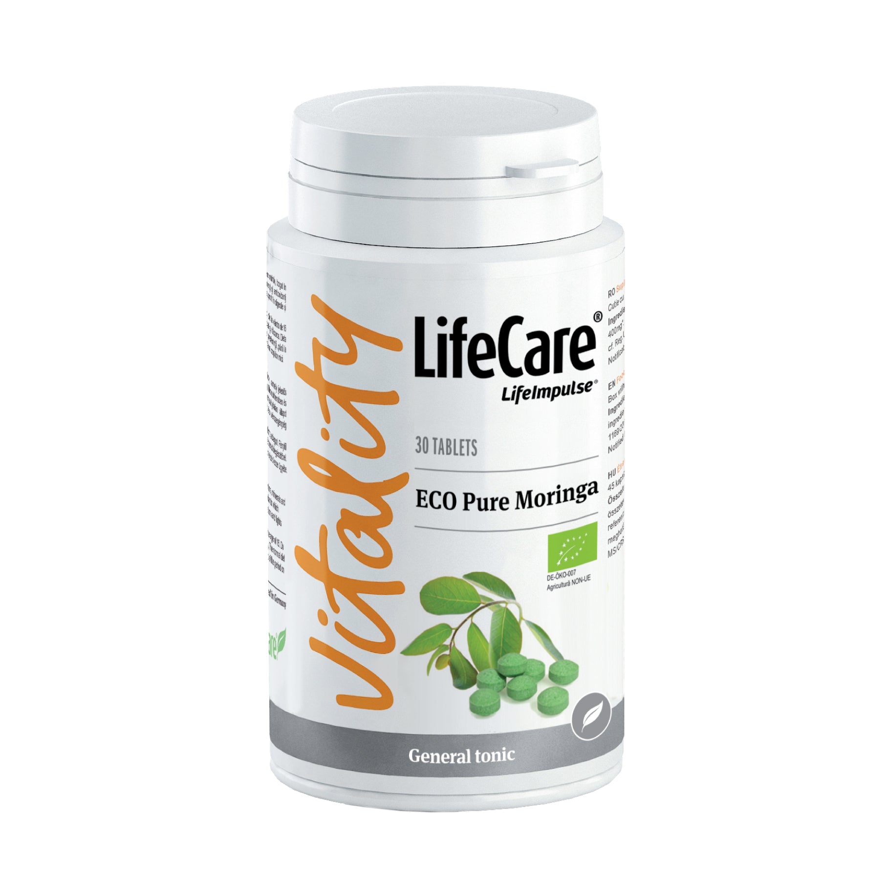 Pure Ecological Moringa, supports longevity