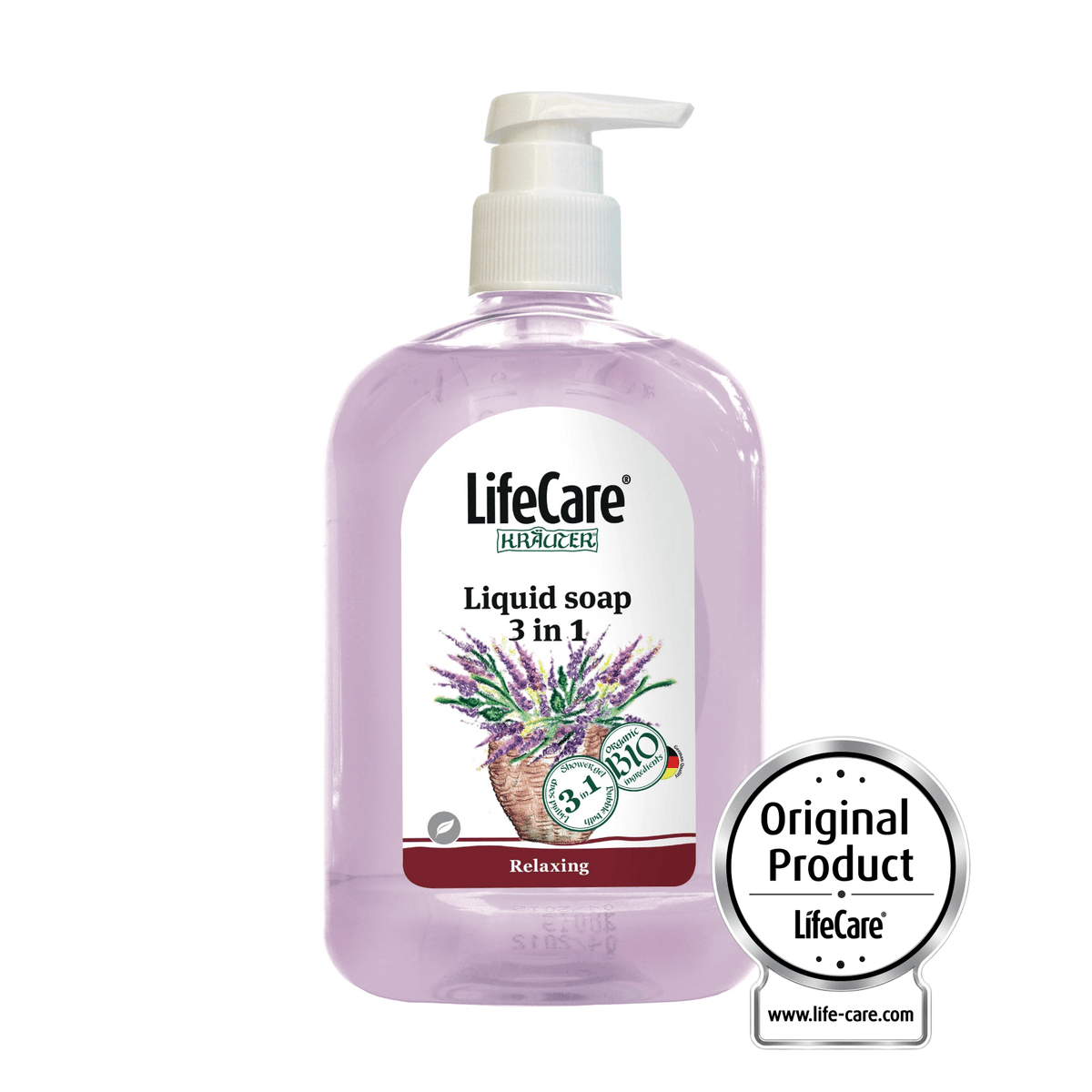 Sapone liquido 3 in 1 con lavanda ed erbe biologiche