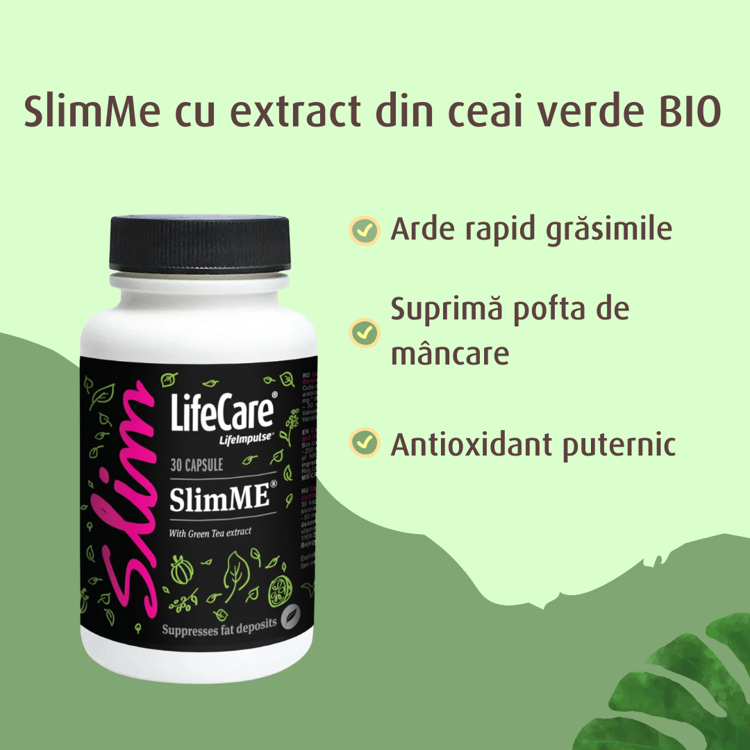 SlimMe à l'extrait de thé vert biologique pour la minceur