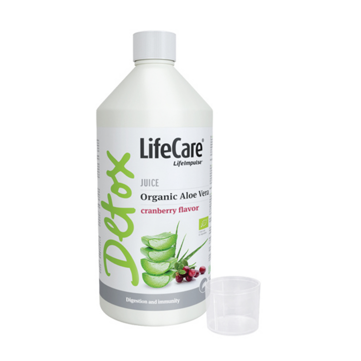 Supliment din suc Ecologic de Aloe Vera, cu aromă de merișor