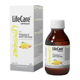 Liquid supplement with vitamin C and calcium, for the immune system