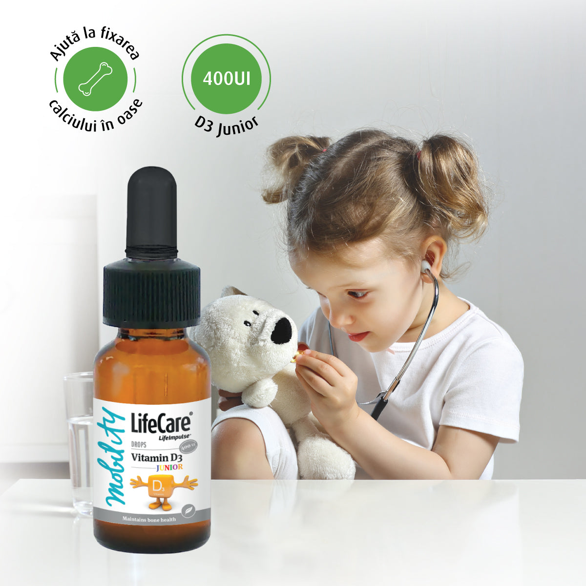 Vitamine D3, gouttes pour enfants, 5 mcg, 400 UI
