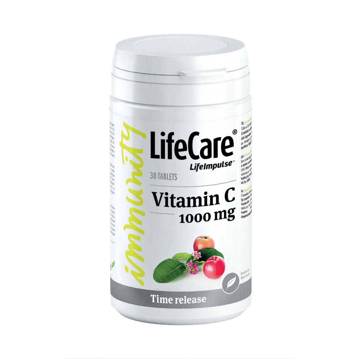 Vitamina C 1000 mgm cu eliberare prelungită, protecție zilnică pentru imunitate