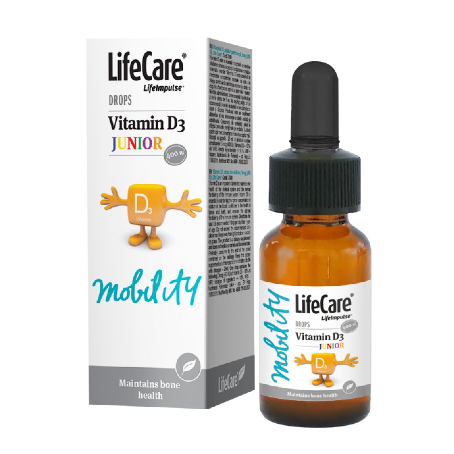 Vitamine D3, gouttes pour enfants, 5 mcg, 400 UI